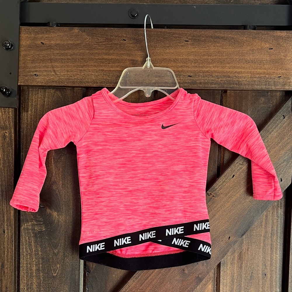 Nike Vivid Pink Long Sleeve Top‎